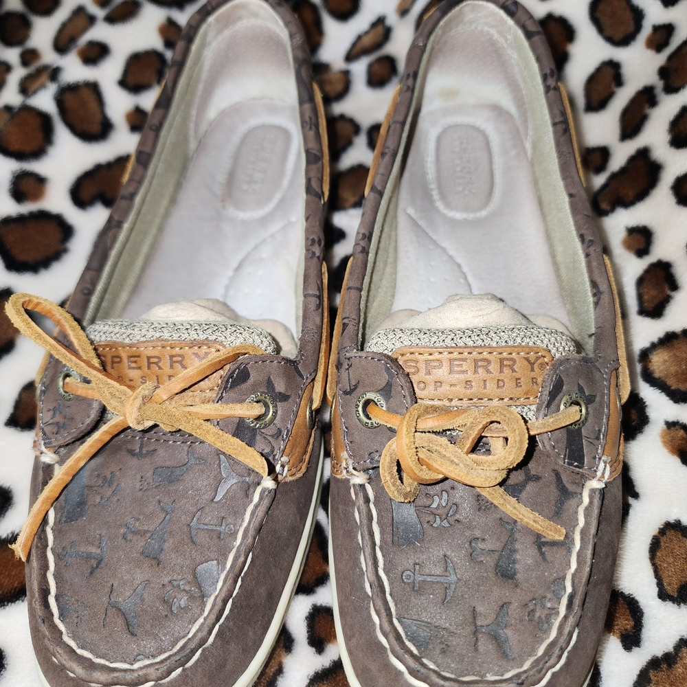 Sperry Women's Gray and Tan Loafers